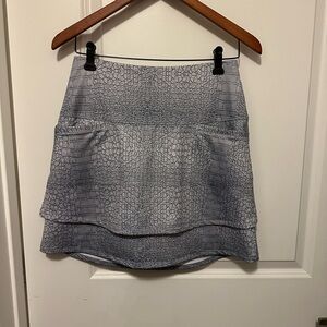 Lucky in Love Gray Ruffle Skort. Like new